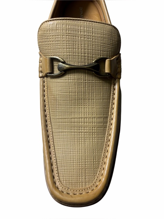 Donald Pliner Ted Loafer tan and golf hardware size 13M NEW main image 13
